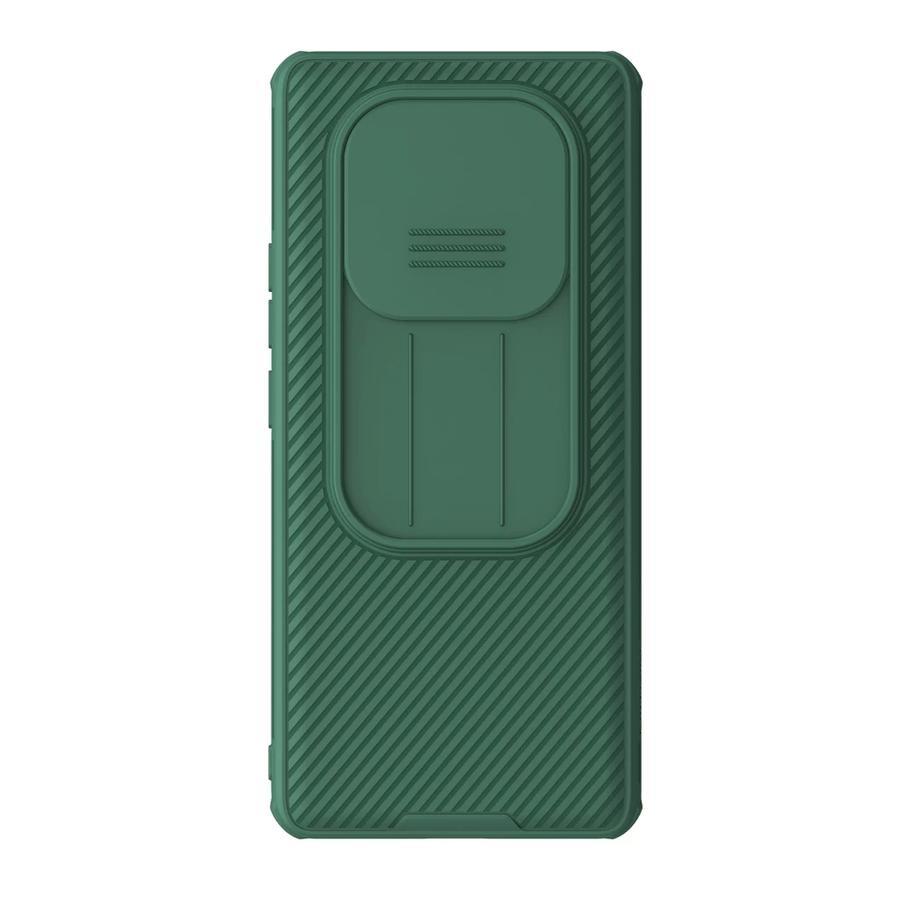 Nillkin CamShield PRO kemény tok Xiaomi Redmi Note 14 Pro 5G/Poco X7 5G készülékhez sötét zöld