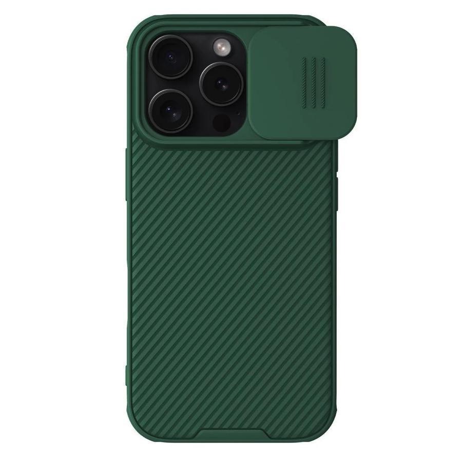 Nillkin CamShield PRO magnetikus kemény tok for Apple iPhone 16 Pro készülékhez sötét zöld