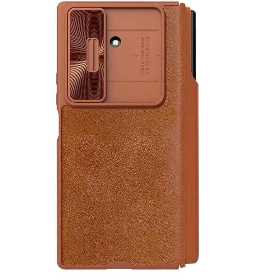 Nillkin Qin Book PRO Pen Slot tok Samsung Galaxy Z Fold 7 készülékhez barna