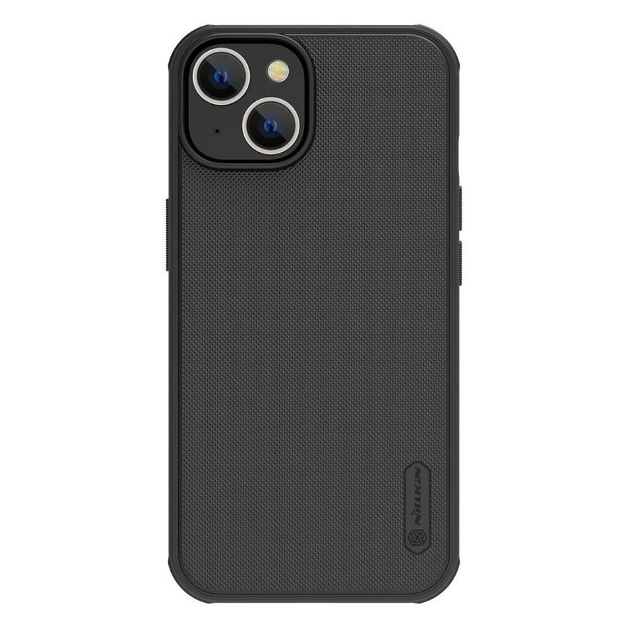 Nillkin Super Frosted PRO tok Apple iPhone 13/14 készülékhez fekete (logó kivágás nélküli)