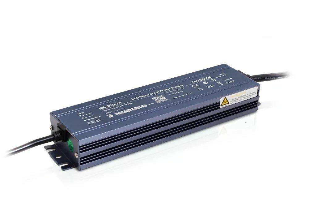 NOBUKO LED tápegység 24V 200W IP67 8.5 A