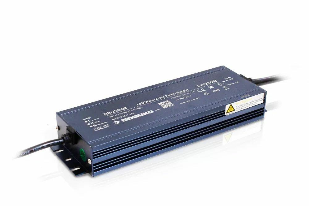 NOBUKO LED tápegység 24V 250W IP67 10.5 A