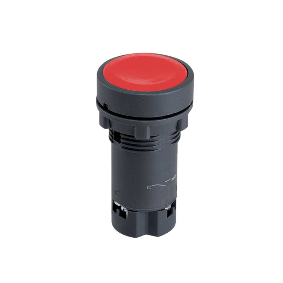 NYOMÓGOMB EL-EA42 1NC PIROS