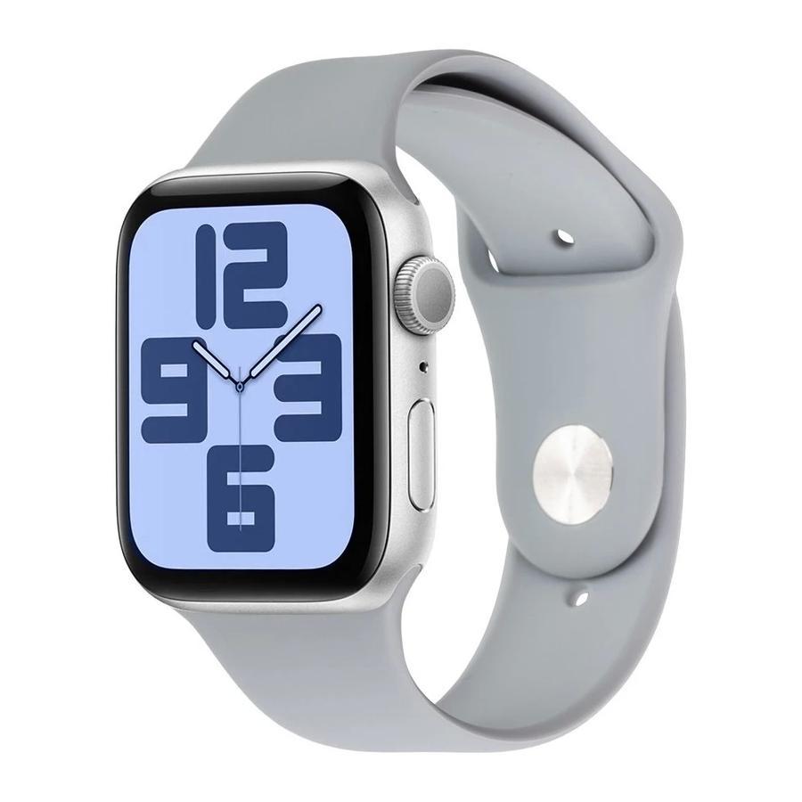OBAL:ME szilikon szíj Apple Watch készülékhez 42-49mm M-L szürke
