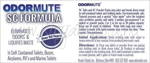 Odormute™ SC Formula / Enzimkészítmény Mobil WC-hez