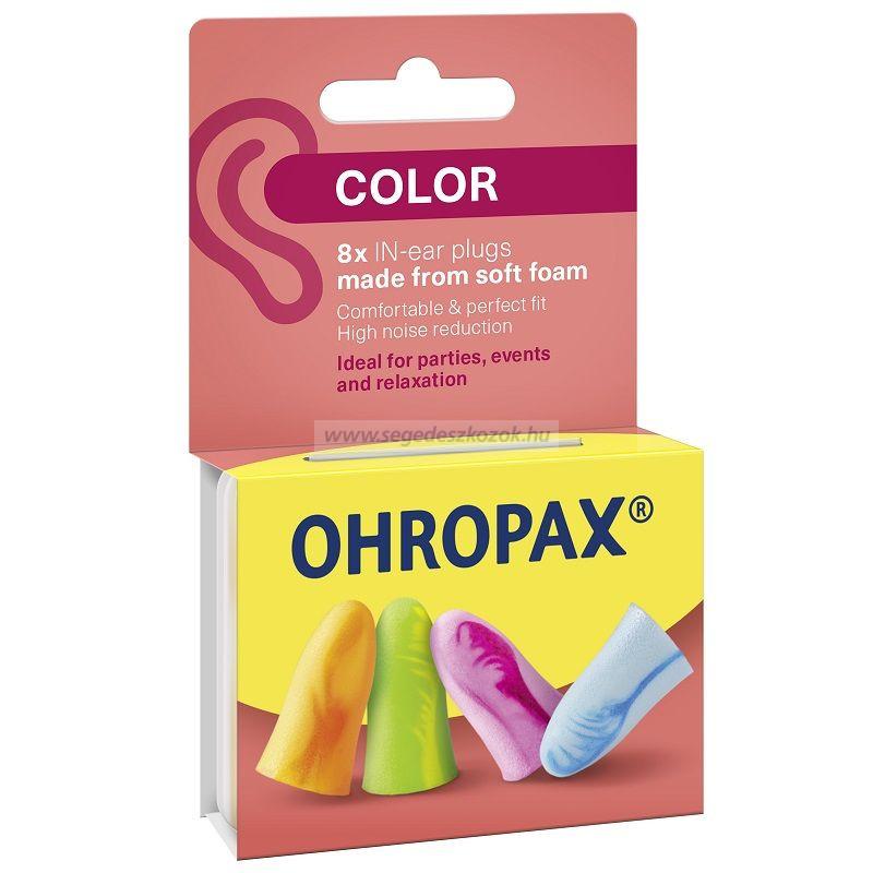 Ohropax Color füldugó 8db (4pár)