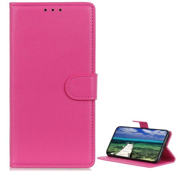 OnePlus Nord 2 5G Flip tok álló, bőr hatású RÓZSASZÍN
