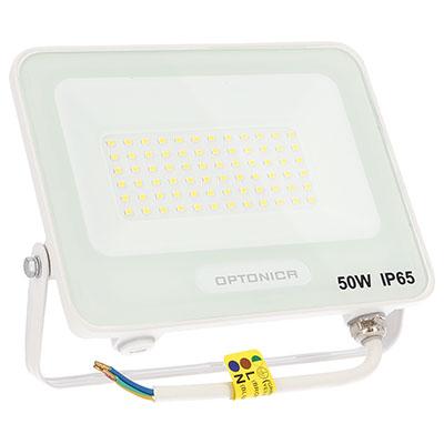 Optonica Kültéri LED reflektor fehér (50W/4500lm) - Hideg fehér