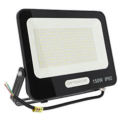 Optonica Kültéri LED reflektor fekete (150W/13500lm) - természetes fehér