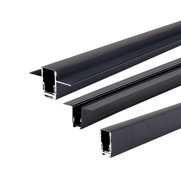Optonica Sínrendszer háromfázisú R15 beépíthető - fekete 1,5m /5205