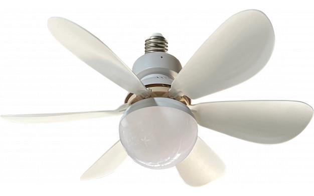 Optonica ventilátoros mennyezeti LED lámpa távirányítóval feher E27 12W CCT 19101
