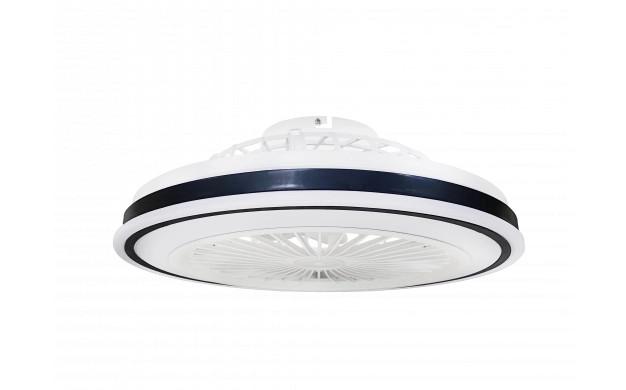 Optonica ventilátoros mennyezeti LED lámpa távirányítóval feher/fekete 36W CCT 19107