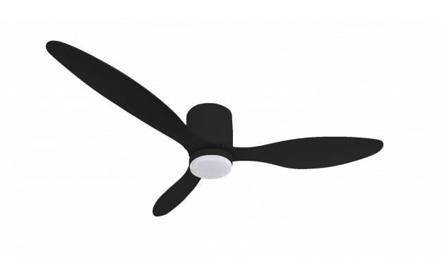 Optonica ventilátoros mennyezeti LED lámpa távirányítóval fekete 18W CCT 19114