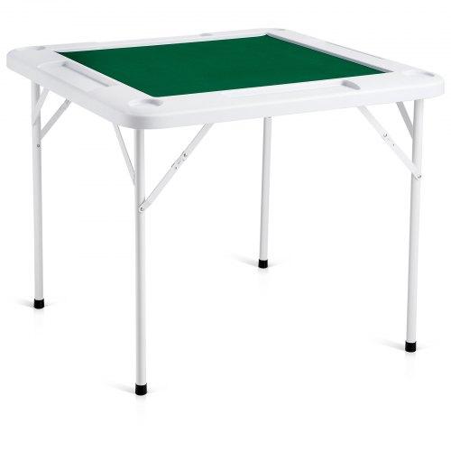 Összecsukható Mahjong Asztal Négyjátékos Csészetartóval Chiptálcával