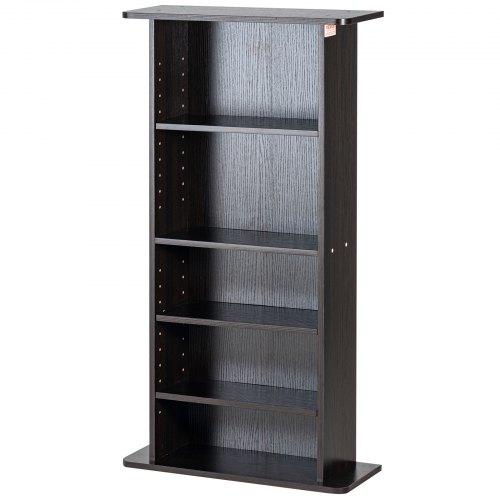 Oszlopos Médiaszekrény Állítható DVD Polcok 240 CD