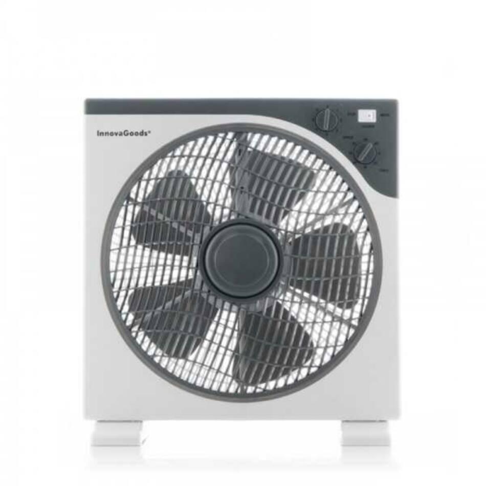 Padló Ventilátor Box InnovaGoods Ø 30 cm 50W Fehér szürke