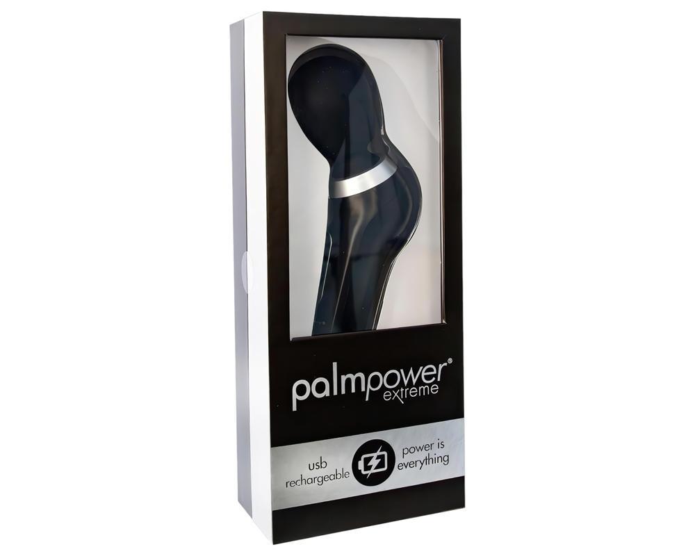 PalmPower Extreme Wand - akkus masszírozó vibrátor (fekete)
