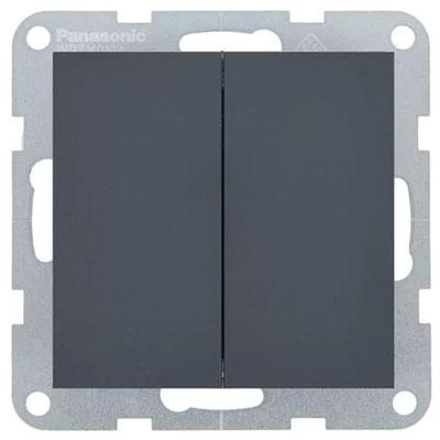 Panasonic Csillárkapcsoló, keret nélkül - Soft Touch, Éjfekete