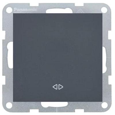 Panasonic Kapcsoló, keresztkapcsoló, keret nélkül - Soft Touch, Éjfekete