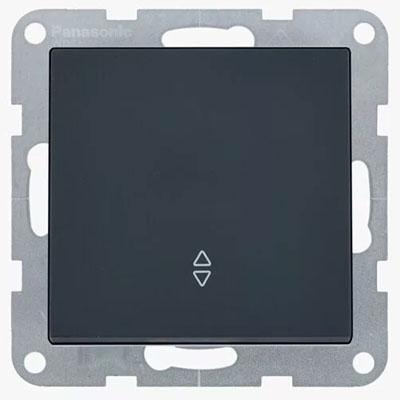 Panasonic Kapcsoló, váltókapcsoló, keret nélkül - Soft Touch, Éjfekete