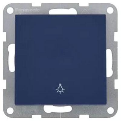 Panasonic Nyomókapcsoló lámpajellel, keret nélkül - Soft Touch, Óceán, sötétkék