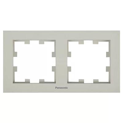 Panasonic Sorolókeret (2-es) vízszintes, Panasonic feliratos - Soft Touch, Homok