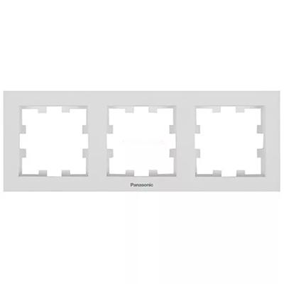Panasonic Sorolókeret (3-as) vízszintes, Panasonic feliratos - Soft Touch, Kagylóhéj
