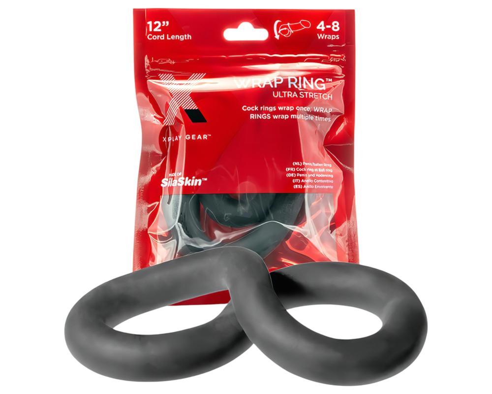 Perfect Fit Ultra Wrap 12 - vastag péniszgyűrű - fekete (30cm)