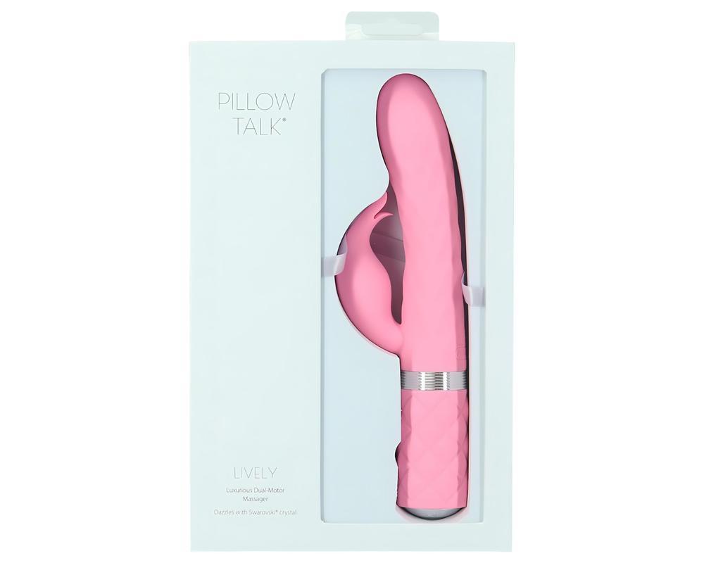 Pillow Talk Lively - akkus, csiklókaros vibrátor (pink)