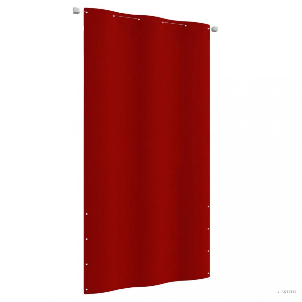 Piros oxford-szövet erkélyparaván 120 x 240 cm