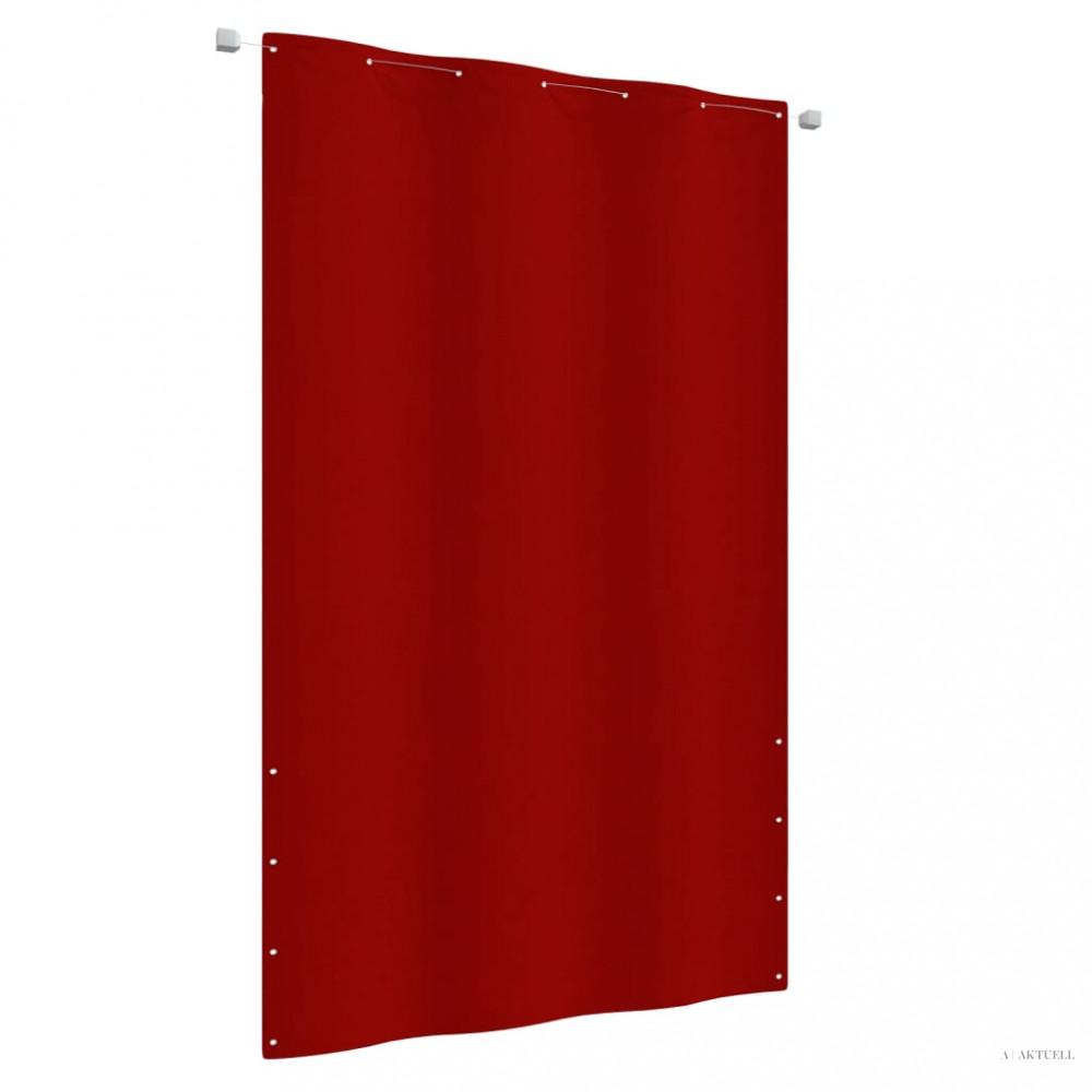 Piros oxford-szövet erkélyparaván 140 x 240 cm