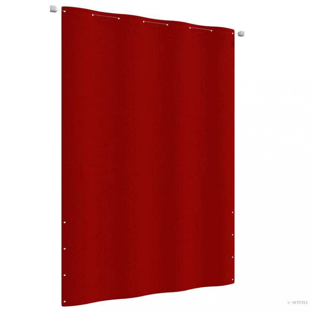 Piros oxford-szövet erkélyparaván 160 x 240 cm