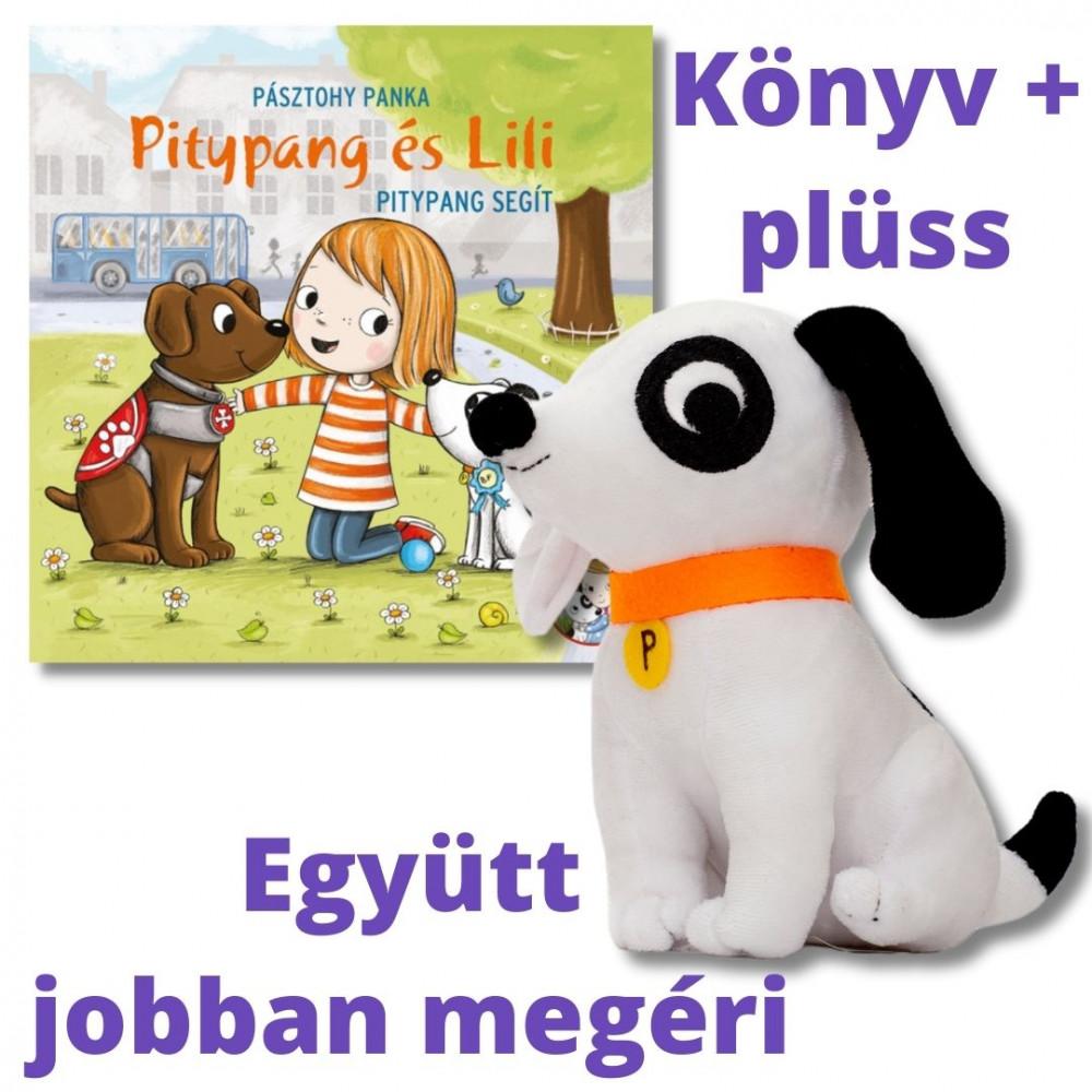 Pitypang plüss kutya és Pitypang segít