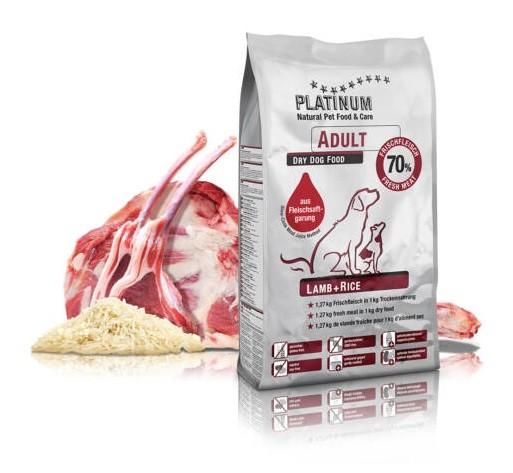 PLATINUM NATURAL Adult Lamb + Rice 15 kg