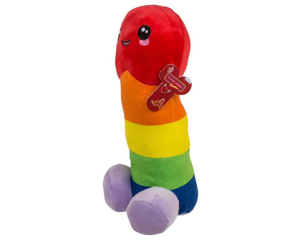 Plüss fütyi - 30 cm (szivárvány)