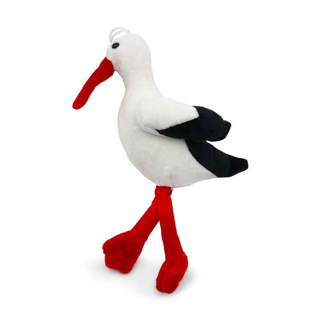 Plüss gólya, 23 cm