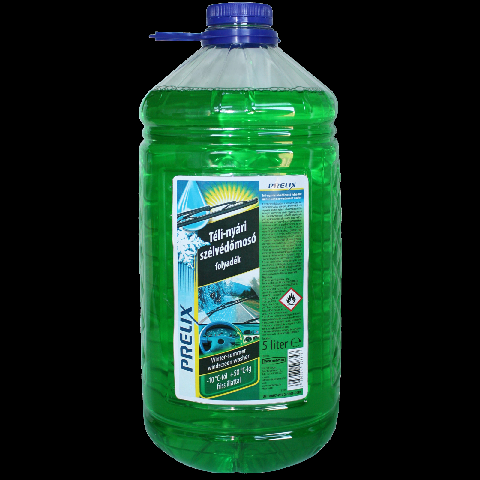 PRELIX SZÉLVÉDŐMOSÓ FOLYADÉK TÉLI-NYÁRI 5 LITER