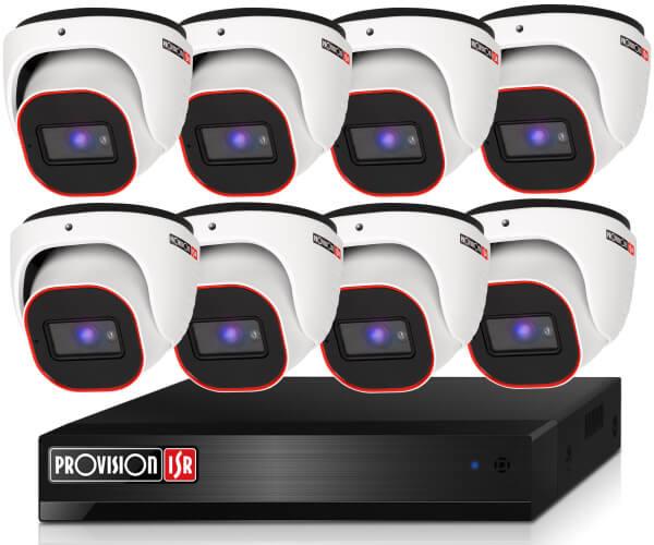 Provision HD36 dome 8 kamerás megfigyelő kamerarendszer 5XZoom 2MP Lite