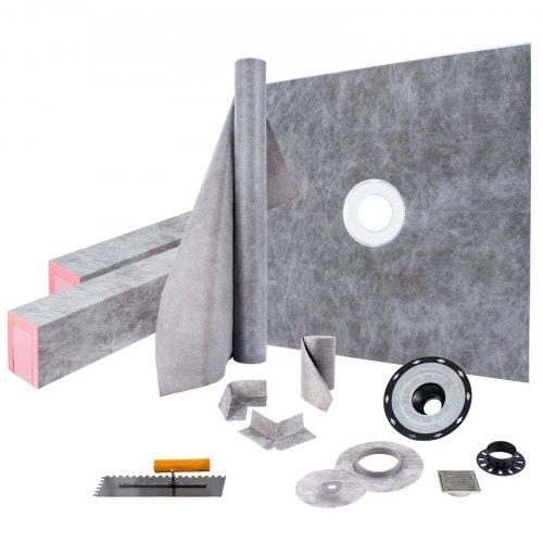 PVC Zuhanytálca Központi Vízelvezetéssel 1220×1220 mm