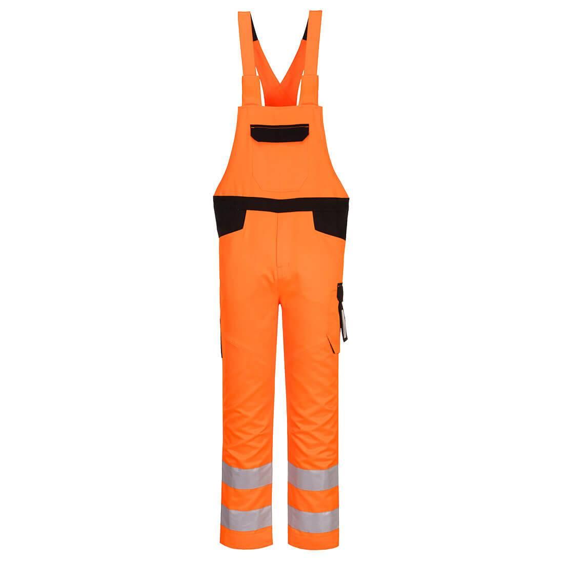 PW2 Hi-Vis kantáros nadrág - S - narancs/fekete