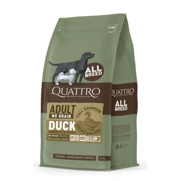 QUATTRO grain-free DUCK adult kutyatáp 12 kg