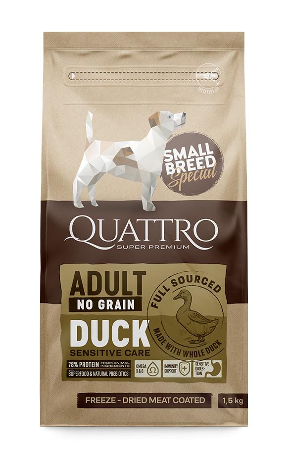 QUATTRO Hypoallergenic SMALL BREED ADULT DUCK kutyatáp 7kg
