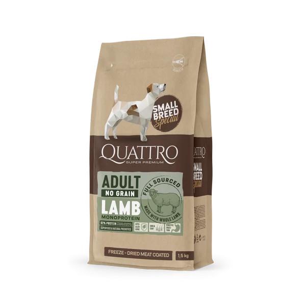 QUATTRO Hypoallergenic SMALL BREED ADULT LAMB kutyatáp 7 kg