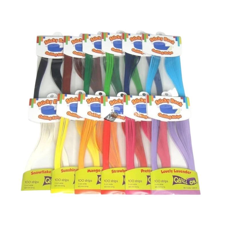 Quilling Színes papírcsíkok