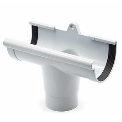RainWay Ereszcsatorna betorkolló csonk, 90 mm, szürke, PVC