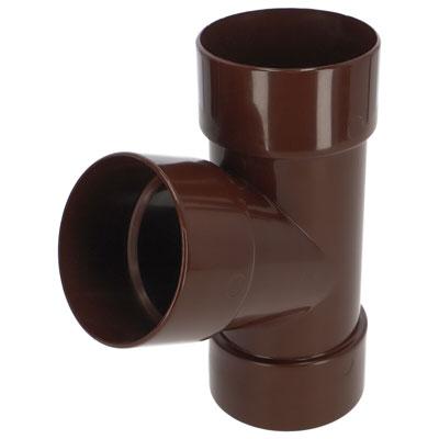 RainWay Ereszcsatorna csőelágazás 67°, 75 mm, barna, PVC
