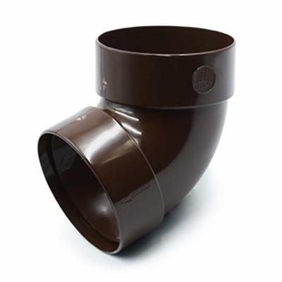 RainWay Ereszcsatorna csőkönyök 67°, dupla toldóval, 100 mm, barna, PVC