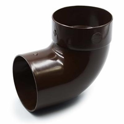 RainWay Ereszcsatorna csőkönyök 87°, 75 mm, barna, PVC