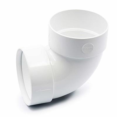 RainWay Ereszcsatorna csőkönyök 87°, dupla  toldóval, 100 mm, fehér, PVC