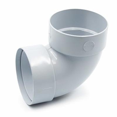RainWay Ereszcsatorna csőkönyök 87°, dupla toldóval, 75 mm, szürke, PVC